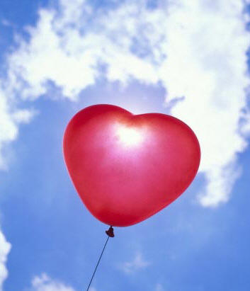 love heart balloons. quot;Sitting next to her in class